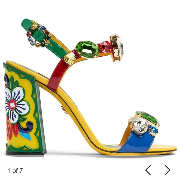 DOLCE & GABBANA キラ エンヘリッシュト ヒル サンタル Dolce & Gabbana | Shoes | Dolce Gabbana Keira Sandals | Poshmark